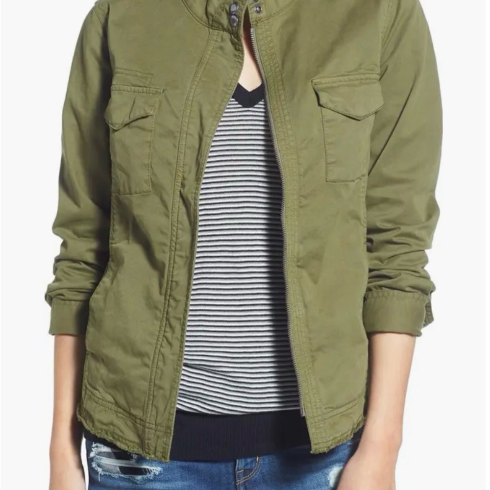 Hinge Utility Jacket in Olive Green